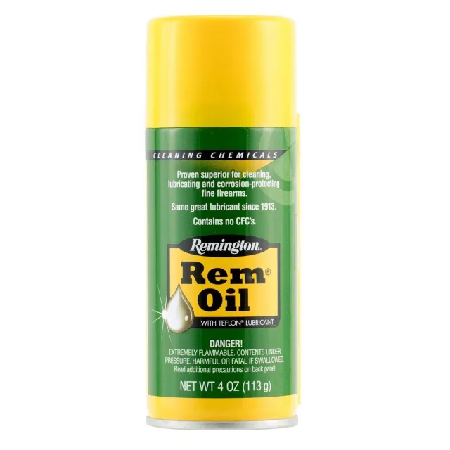 Remington Rem-Oil Aerosol Can, 4 oz - Teflon Formula Gun Lubricant, Rust & Corrosion Protection - Remington Arms Company, LLC - 4 OZ