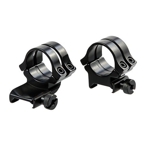 Weaver Mounts 49062 Quad Lock Scope Ring Set Black Aluminum 1" Tube High Quick Detach Extended - WEAVER