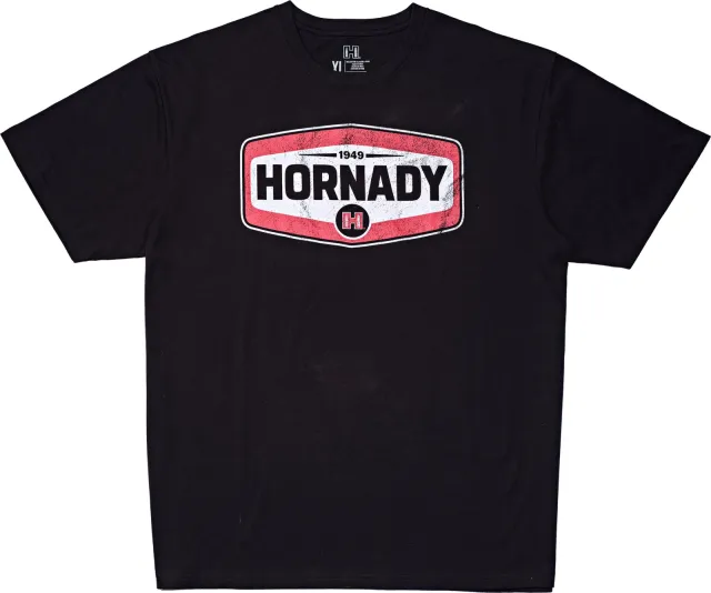 Horn Hunter 99607M Black Cotton Short Sleeve Shirt Medium - Hornady