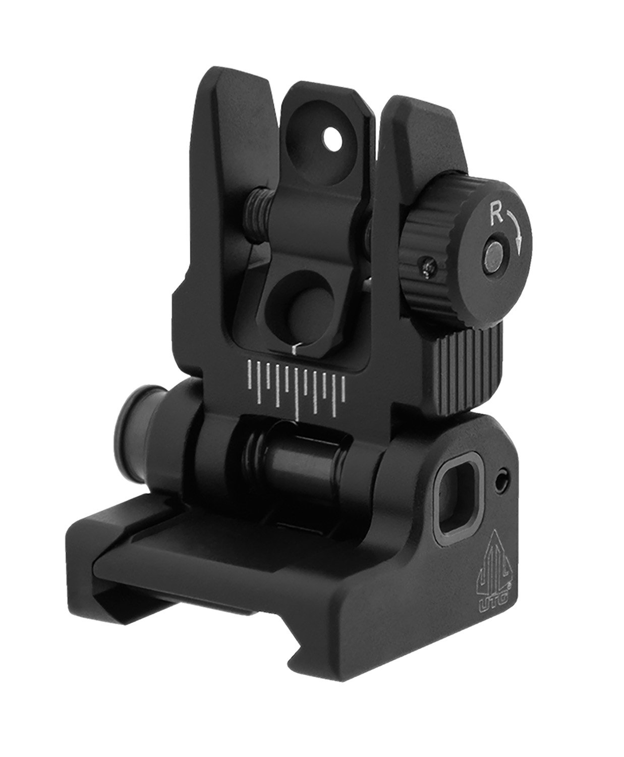 Leapers UTG ACCU-SYNC AR-15 Flip-Up Rear Sight MNT-957 Matte Black - Leapers