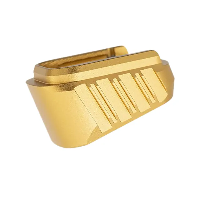 Tyrant CNC Hellcat Pro Gold +3 Magazine Extension 9mm - Tyrant CNC - 9mm