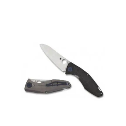 Spyderco C235CFTIP Drunken S90V Carbon Fiber Titanium Knife - Spyderco