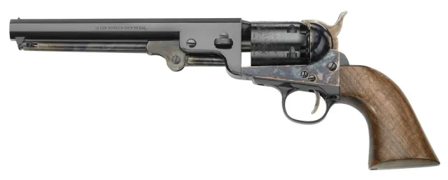 Pietta PF51CHS36712 1851 Navy London 36 Cal 6rd 7.50" Blued Octagon... - PIETTA - 36 for sale at Smoke Wagon Firearms