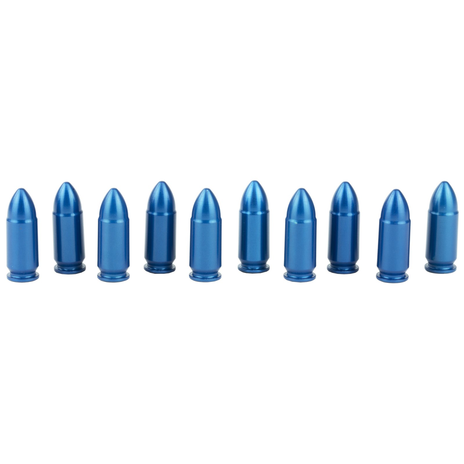 A-Zoom 15316 Snap Caps 9mm Luger Blue 10 Pack Aluminum - A-Zoom - 9MM