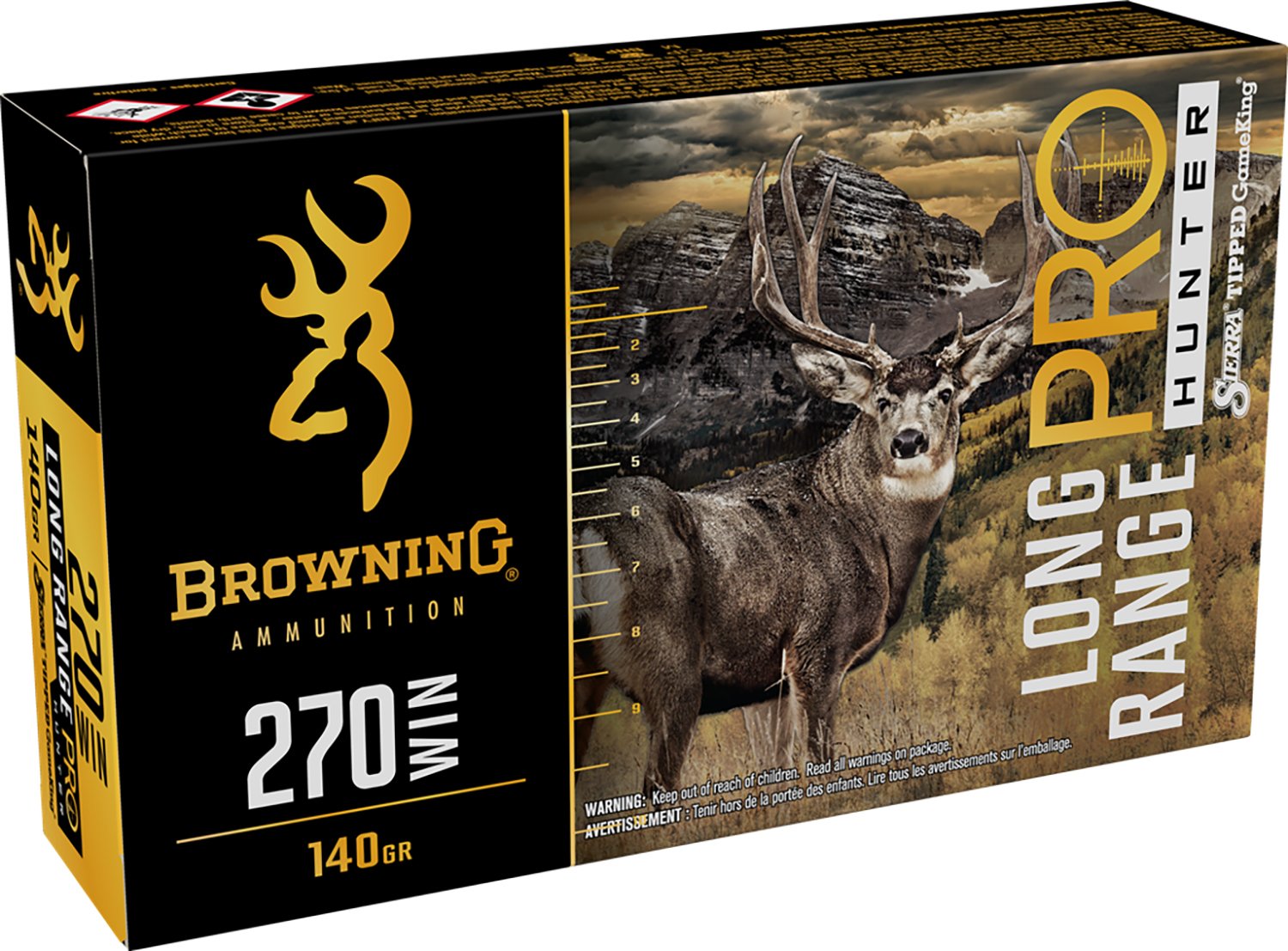 Browning Long Range Pro Hunter 270 WINCHESTER 140gr Sierra Tipped GameKing - Browning - 270 WINCHESTER