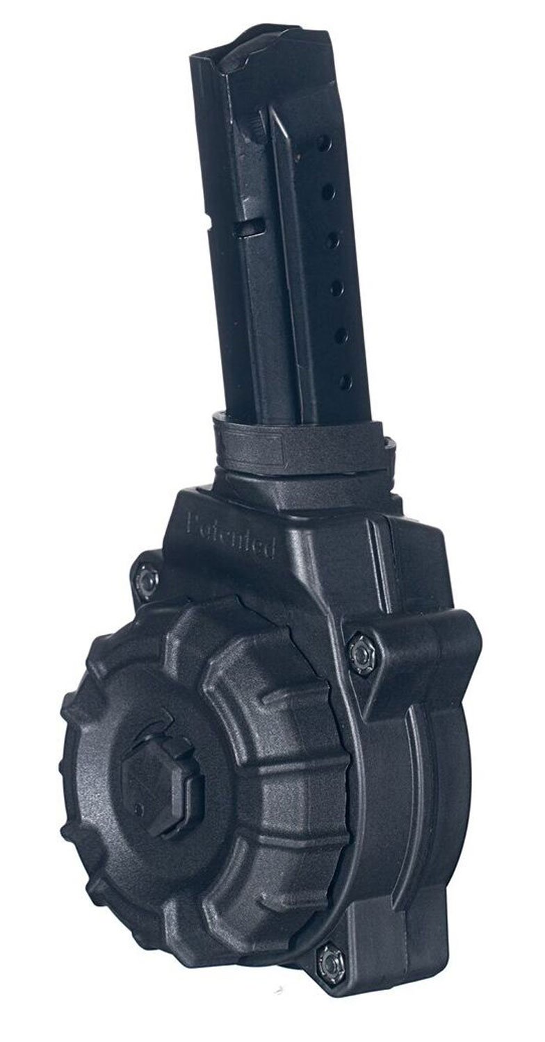 ProMag DRM-A27 Drum Magazine 9mm Glock 17 19 30 Round Black Polymer - Pro-Shot Products - 30RD