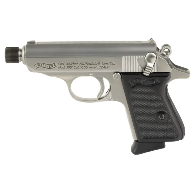 Walther 4796060 PPK SD .32ACP Stainless Steel Threaded Barrel
