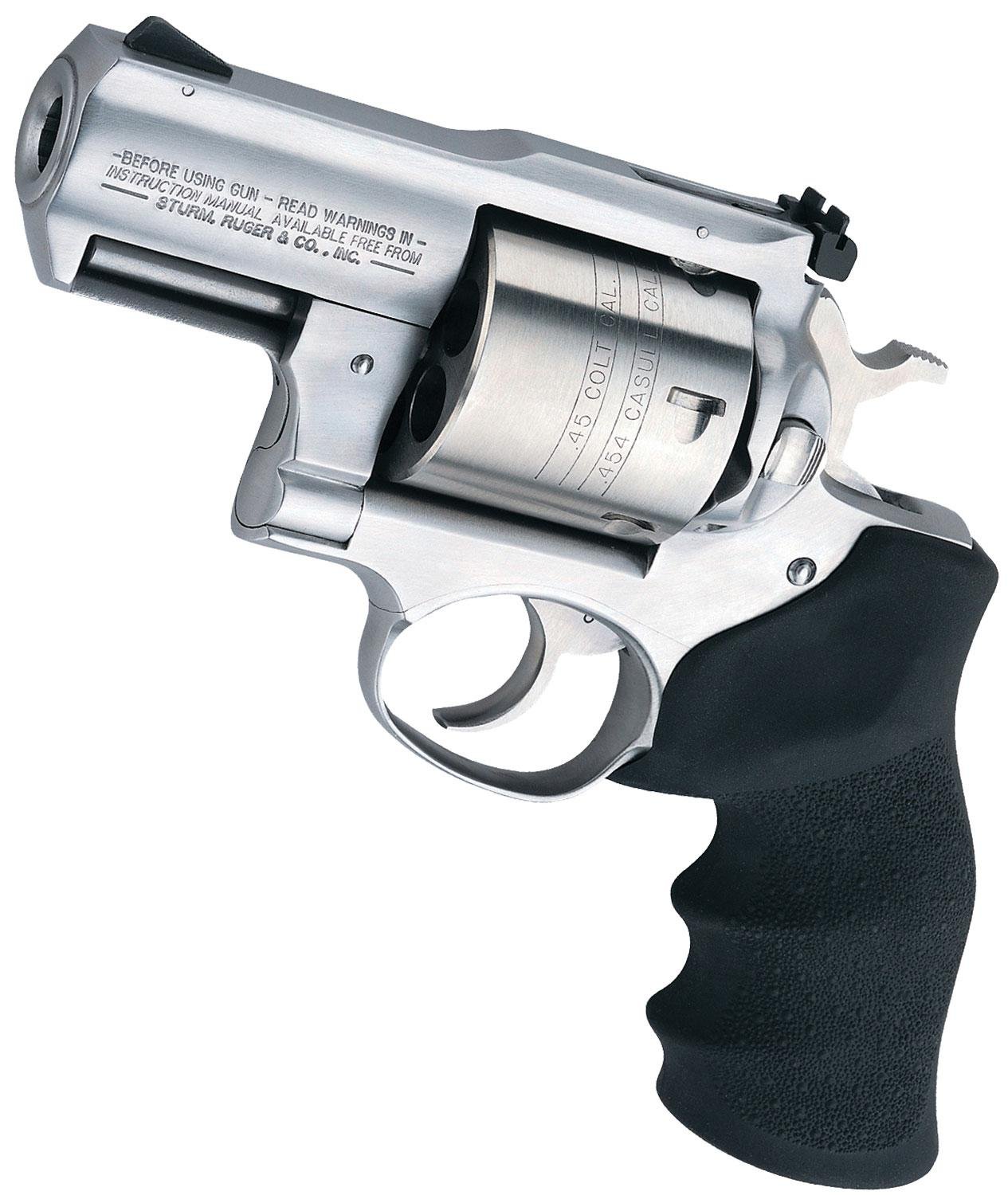 Buy Ruger 5301 Super Redhawk Alaskan Revolver, 454 Casull, 2.5in Barrel, 6rd Capacity, Satin Stainless Steel, Hogue Tamer Monogrip online