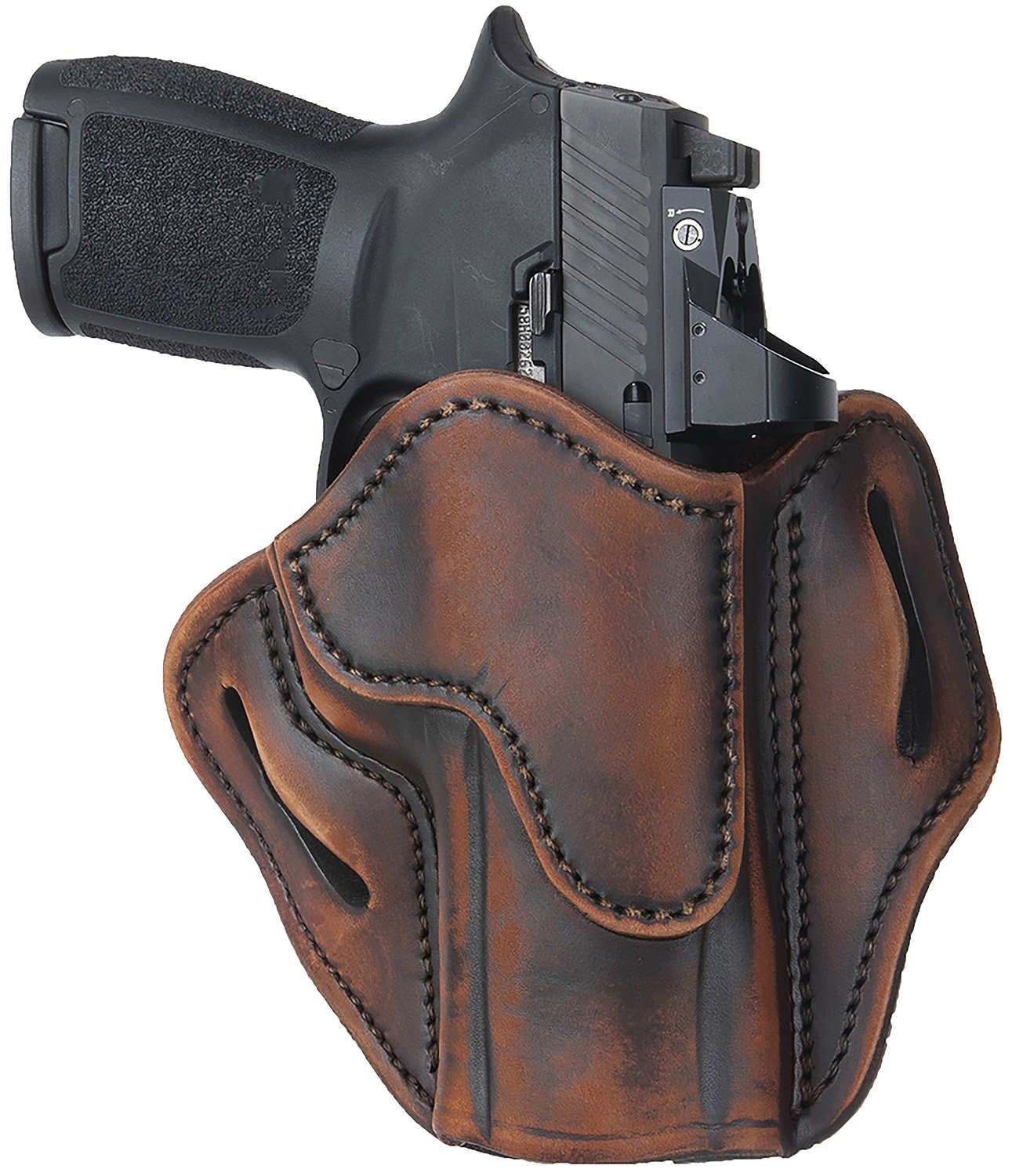 Buy 1791 Gunleather ORBH24VTGR Optic-Ready OWB Holster Vintage Leather online