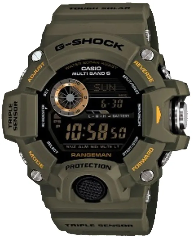 GSHOCK GW94003CR Premier Military Olive Watch - GSHOCK