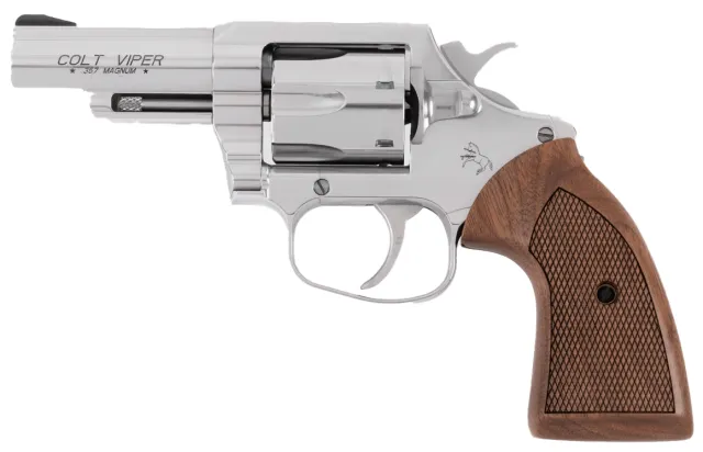 Buy Colt ZVIPERSP3WRR Viper 357MAG 3" SS Walnut Grip 6-Round Revolver Blemished online