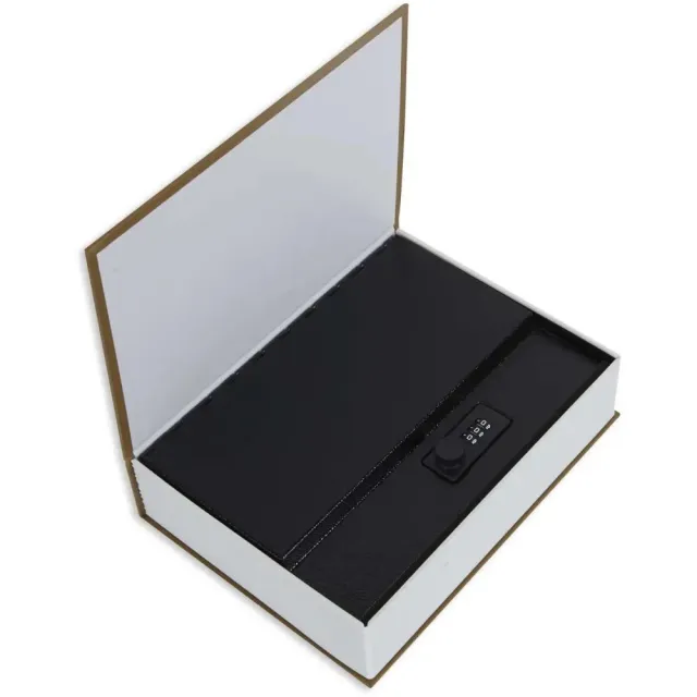 Bulldog BD1182 Deluxe Diversion Book Safe Brown Steel Combination Lock - Bulldog