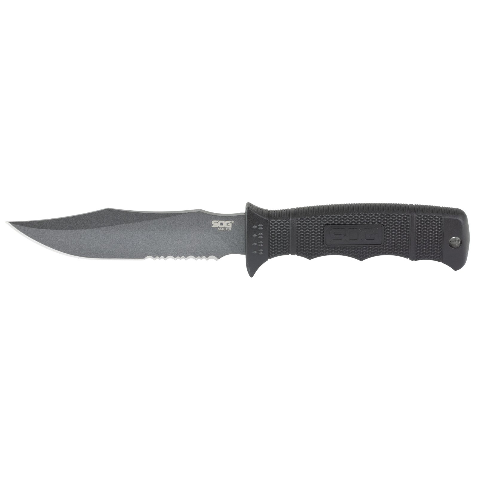 SOG Seal Pup SOG-M37K 4.75 In Fixed Part Serrated - SOG