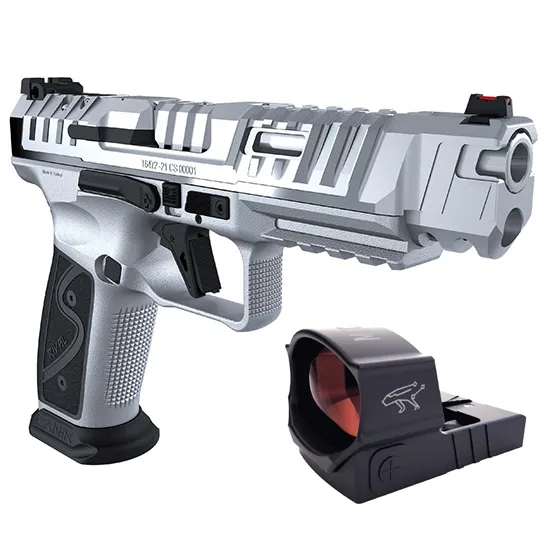 Canik HG7607C-X SFX Rival-S 9mm 5in 18rd MeCanik MO2 Optic Chrome - Century Arms - 9x19 mm for sale at Smoke Wagon Firearms