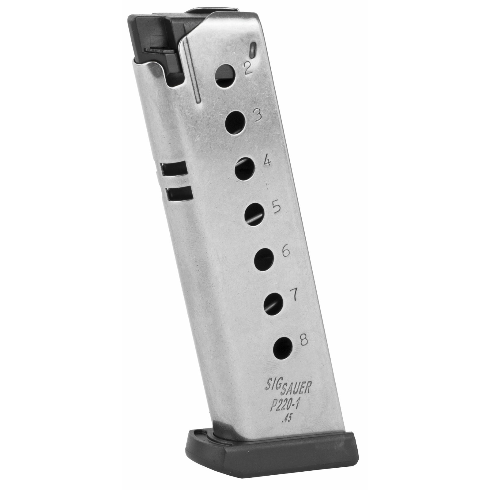 Sig Sauer Mag 45 ACP 8Rd Stainless P220 Mag-220-45-8 - Sig Sauer - 45 ACP