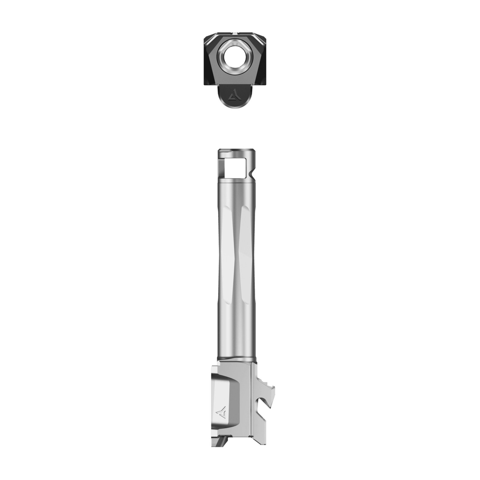 Radian Weapons R0946 Afterburner + Ramjet Grey Fits Ruger RXM Barrel & Compensator Combo Match Grade Barrel BLACK/GREY - Radian Weapons - 9MM