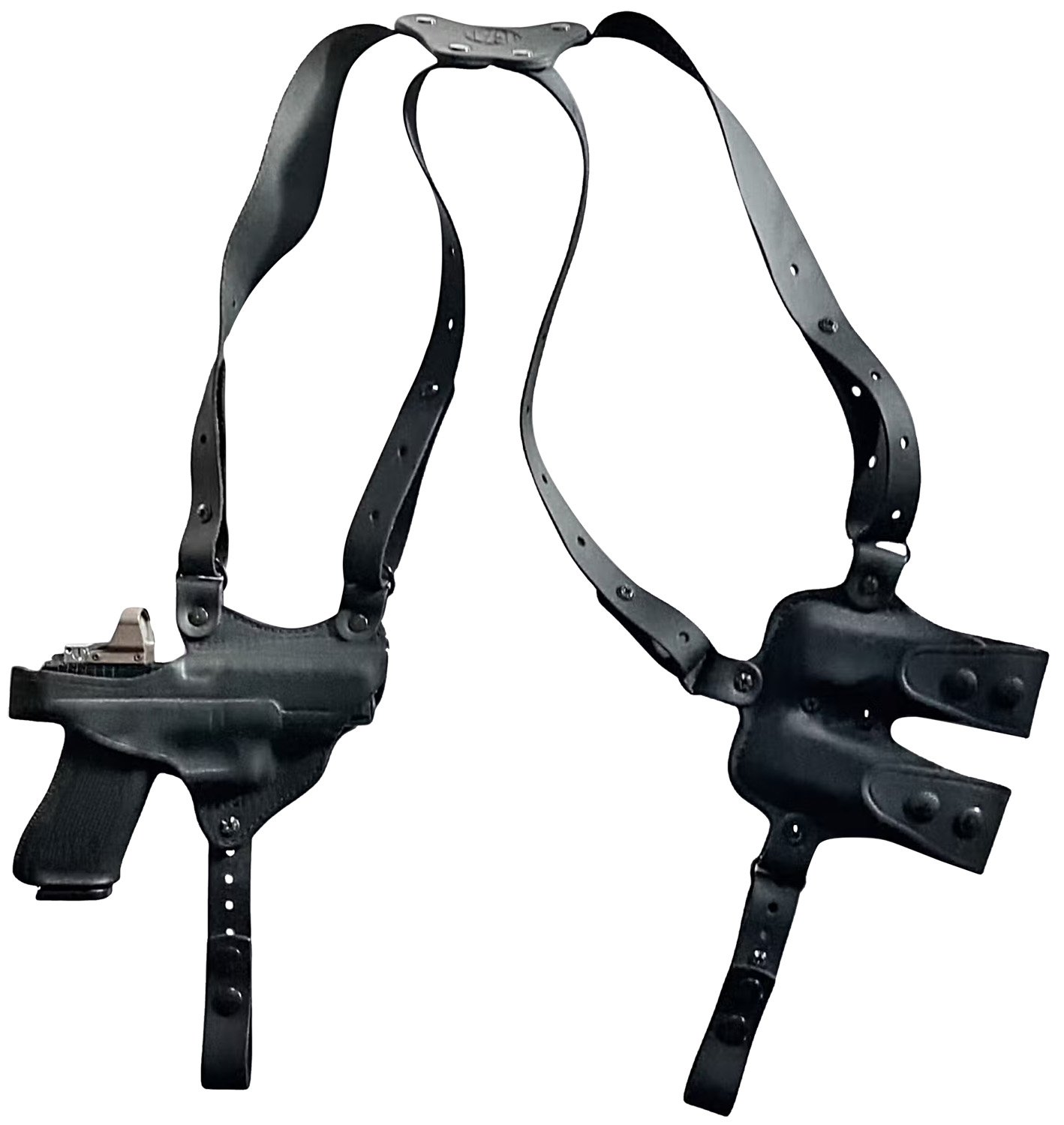 1791 Gunleather NSS-2.1-SBL-H-R Glock Optic-Ready RH Shoulder Holster - 1791 Gunleather