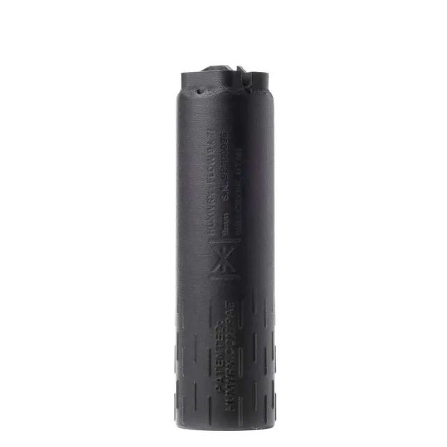 Huxwrx FLOW 9K Ti Suppressor 9mm Titanium Full-Auto Rated