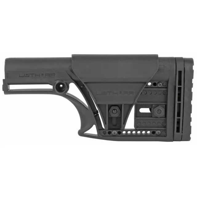 Luth-AR MBA-1-3AX Adjustable Stock 3-Axis Buttplate Black