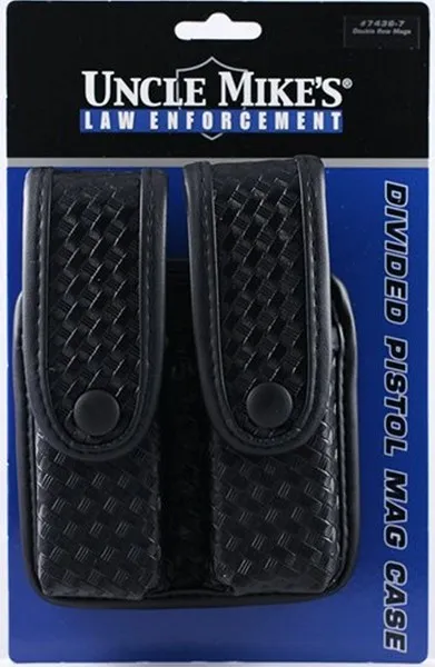 Uncle Mike's Mirage Mag Case - Basketweave Black - Uncle Mike's