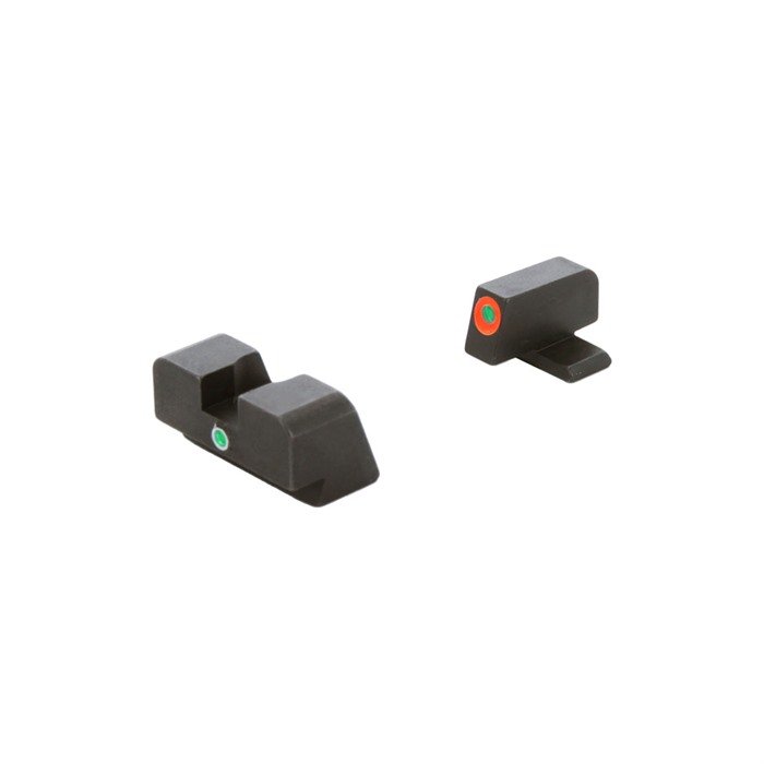 AmeriGlo FN-201 I-Dot Tritium Sight Set Orange Outline FN High Power - AmeriGlo