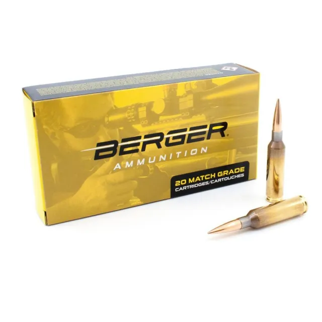 Berger 20030 6mm Creedmoor 109gr Long Range Hybrid Target Ammo 20/Box - Berger Bullets - 6MM CREEDMOOR