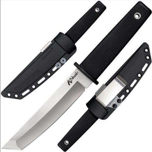 Cold Steel CS17T Kobun 5.5" Tanto AUS-8A Blade Kray-Ex Handle with Sheath - Cold Steel