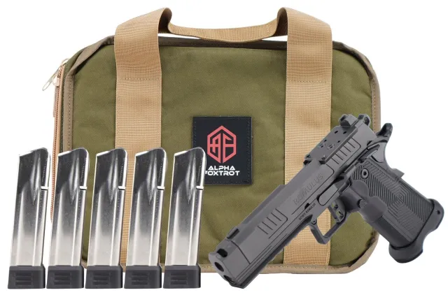 AF AF1911 Romulus 9mm 4.25 In Compensated DLC Slide Optic-Ready - Alpha Foxtrot - 9mm