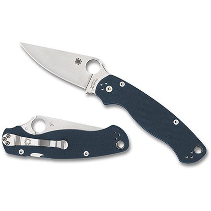 Buy Spyderco C81GPCBL2 Para Military 2 Cobalt Blue G-10 CPM SPY27 Knife online