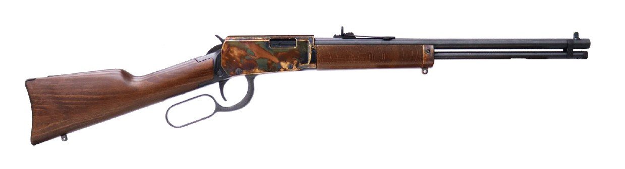 Buy Heritage Settler Compact 22 LR Rifle - 16.5 Inch, Case Hardened, 13 Round Capacity, Wood Finish, STR22LCH16 Model online