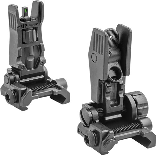 Meprolight Front Green Tritium Rear Blank Flip UP Sights - Meprolight