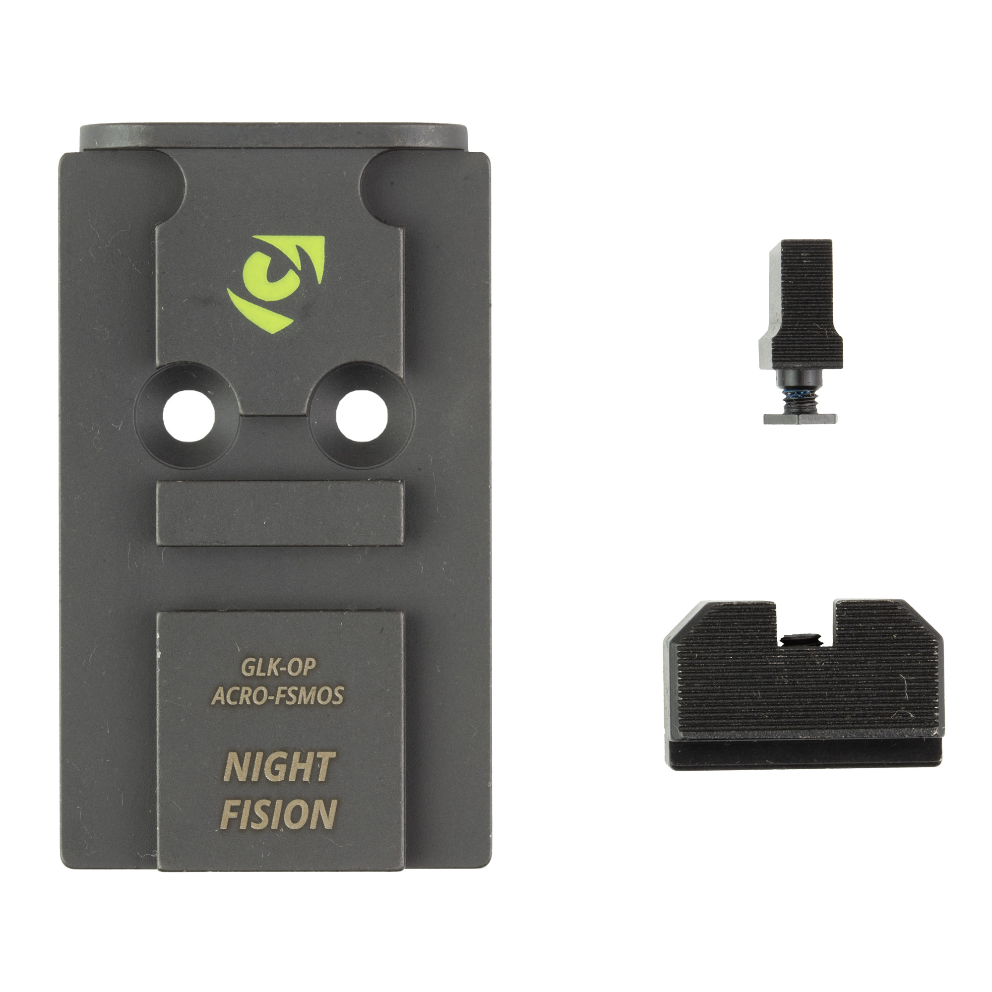 Buy Night Fision Optic Plate + Backup Sights Black for Aimpoint ACRO online