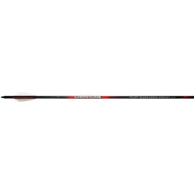 Black Eagle 33799 Carnivore Arrows .003 300 2.5" Shield Cut 6 Pack - Black Eagle