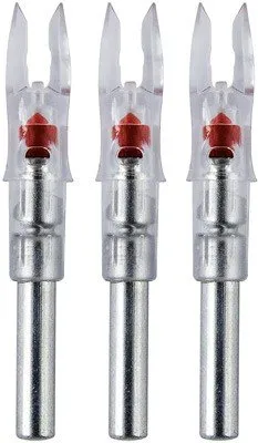 Nockturnal Lighted Nock S-Series RED 3/Pack 818322010153 - Nockturnal