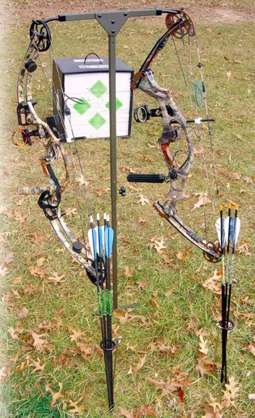 HME HME-APH Archers Practice Hanger with Dual Sided Hooks & Arrow Caddys - DNZ Products