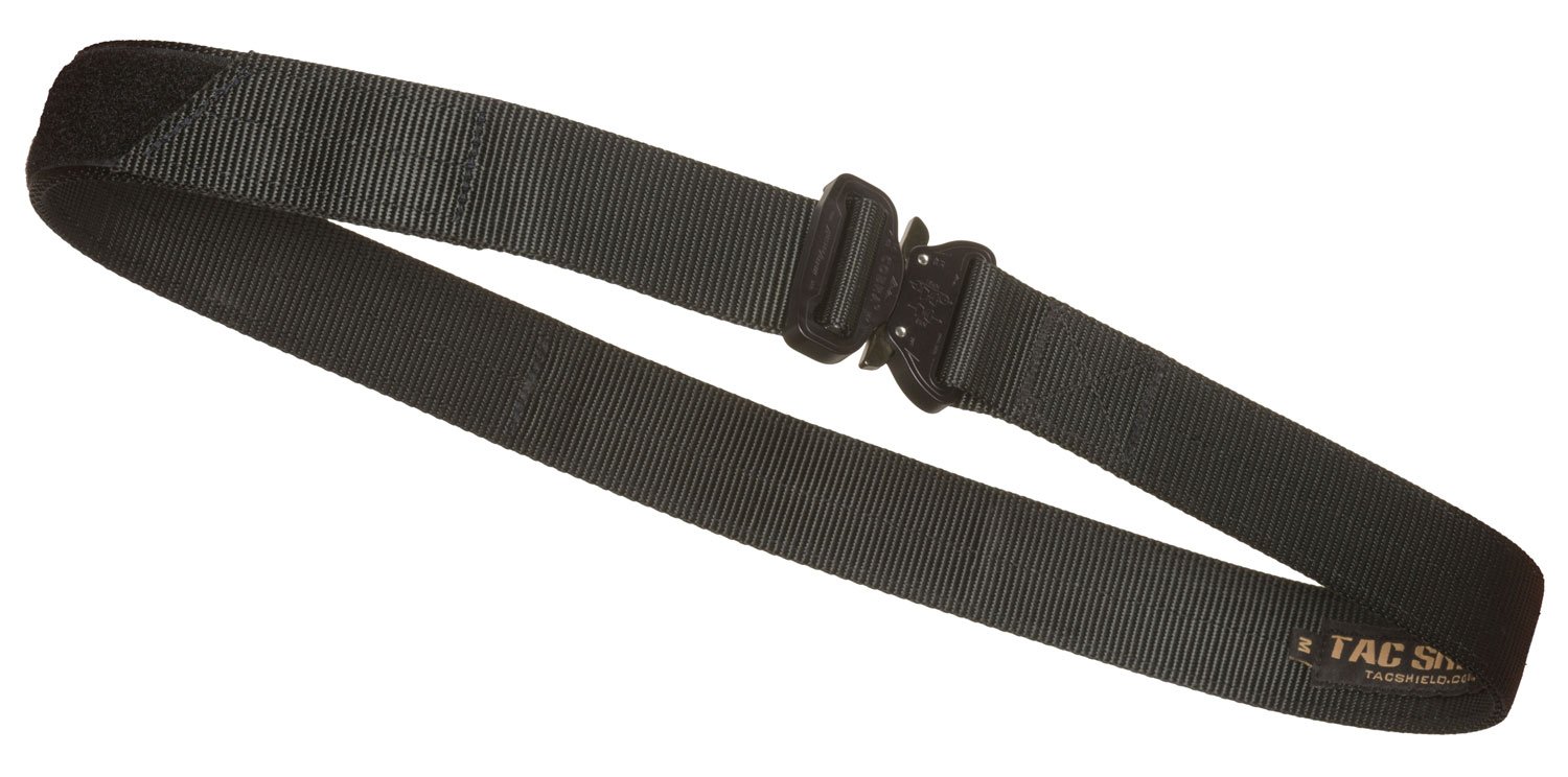 Tac Shield T303-MDBK Gun Belt 1.75In Cobra Buckle Medium Black - Tac Shield