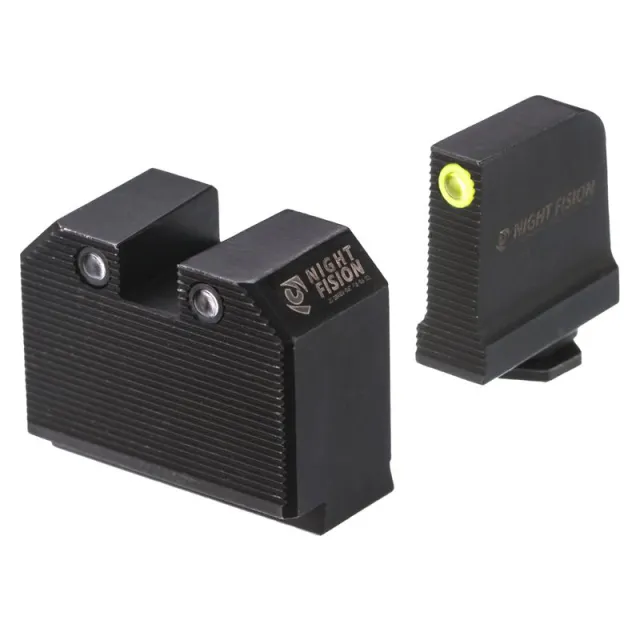 Night Fision Optics-Ready Stealth Night Sights for Glock 17/19/34 - Night Fision for sale at Smoke Wagon Firearms
