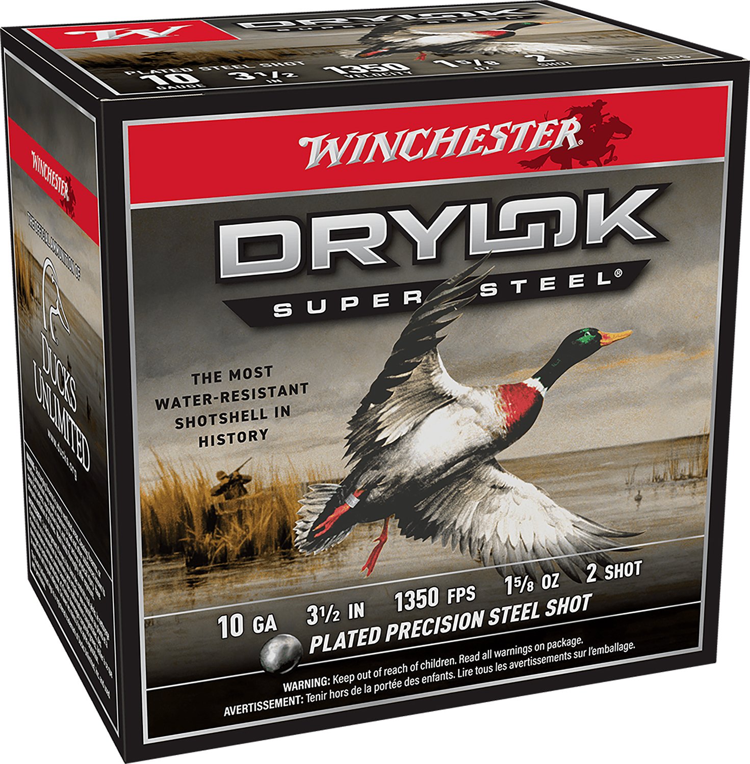 Winchester Ammo XSC102 DryLock Super 10 3.50" 1 5/8 oz 2 Shot 25 Per Box/ 10 Cs - Winchester - 10 GA