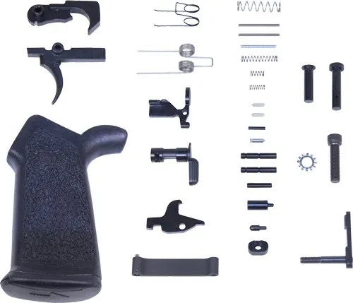 Guntec USA LPK-GRIP AR-15 Lower Parts Kit with Ergonomic Pistol Grip - Guntec USA
