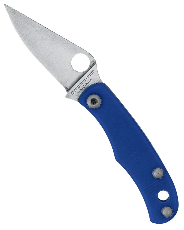 Spyderco C133GBLP Bug Blue G-10 Knife - Spyderco