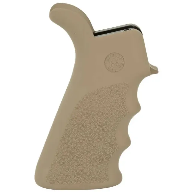 Hogue AR-15 M16 Rubber Beavertail Grip Finger Grooves Dark Earth - Hogue