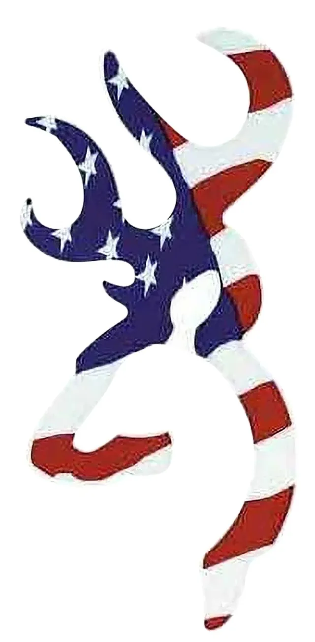 Browning 3922003116 Buckmark Decal Red/White/Blue Vinyl Sticker 6" - Browning