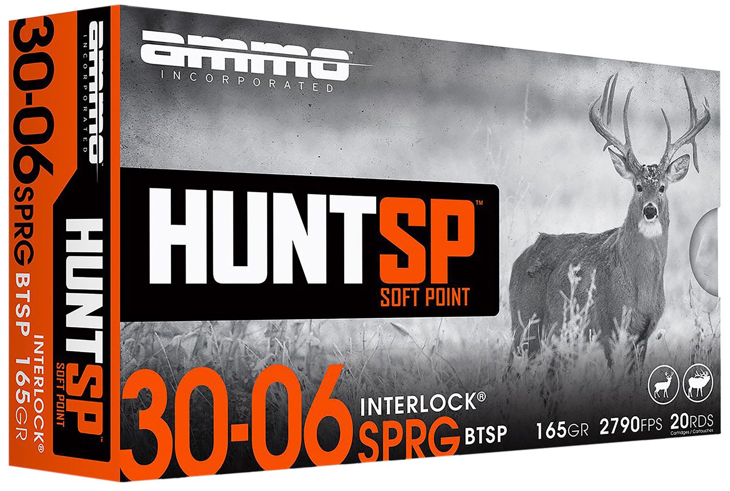 Ammo Incorporated HUNT SP .30-06 SPRG 65 Gr 20-Rounds Rifle Ammo - Ammo Inc. - .30-06