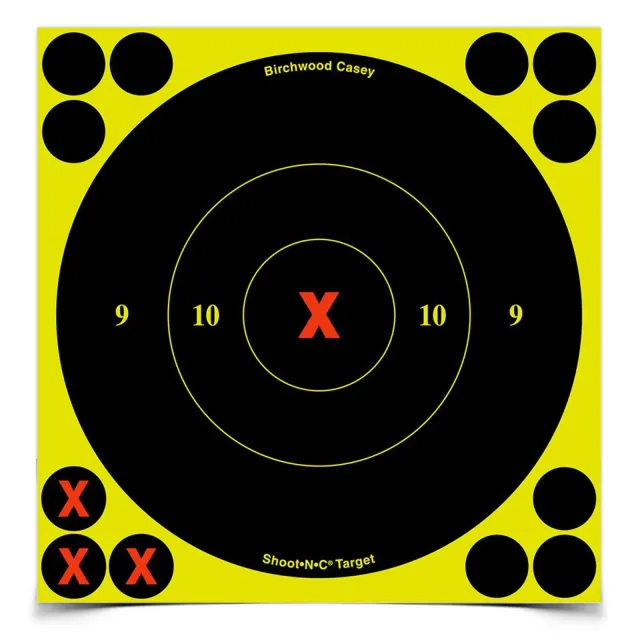 Birchwood Casey Shoot-N-C Targets 6" Round "X" 60 Pack 34560 - Birchwood Casey - 6"