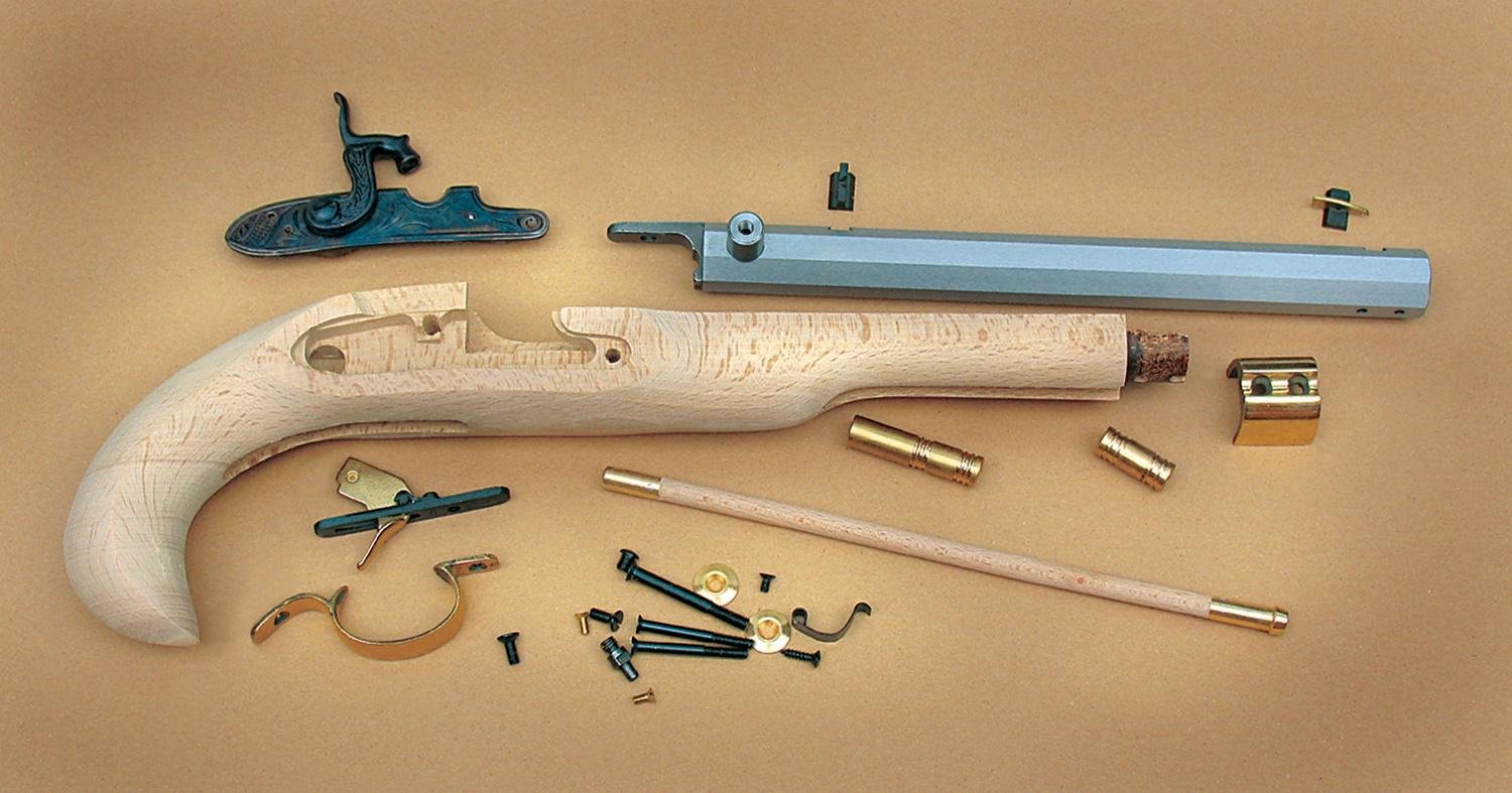 Traditions Kentucky Pistol Kit 50 Cal 10" Blued Sidelock Action - Traditions Performance Firearms - 50 BLKPOWDER