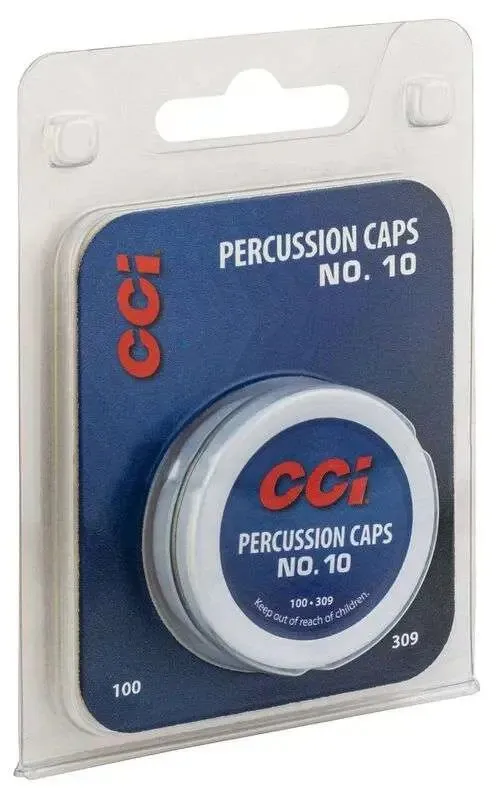 Buy CCI 309 #10 Percussion Caps, 100/Box for Small Muzzleloader Nipples online