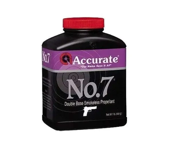 Accurate No. 7 Smokeless Powder 1 lb Intermediate Double-Base Spherical - Accurate Powder Company - 1 LB