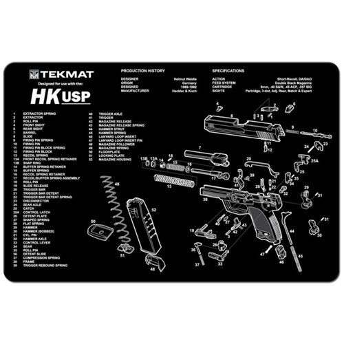 Buy TekMat TEK-R17-HKUSP Gun Cleaning Mat 11x17" Neoprene Black online