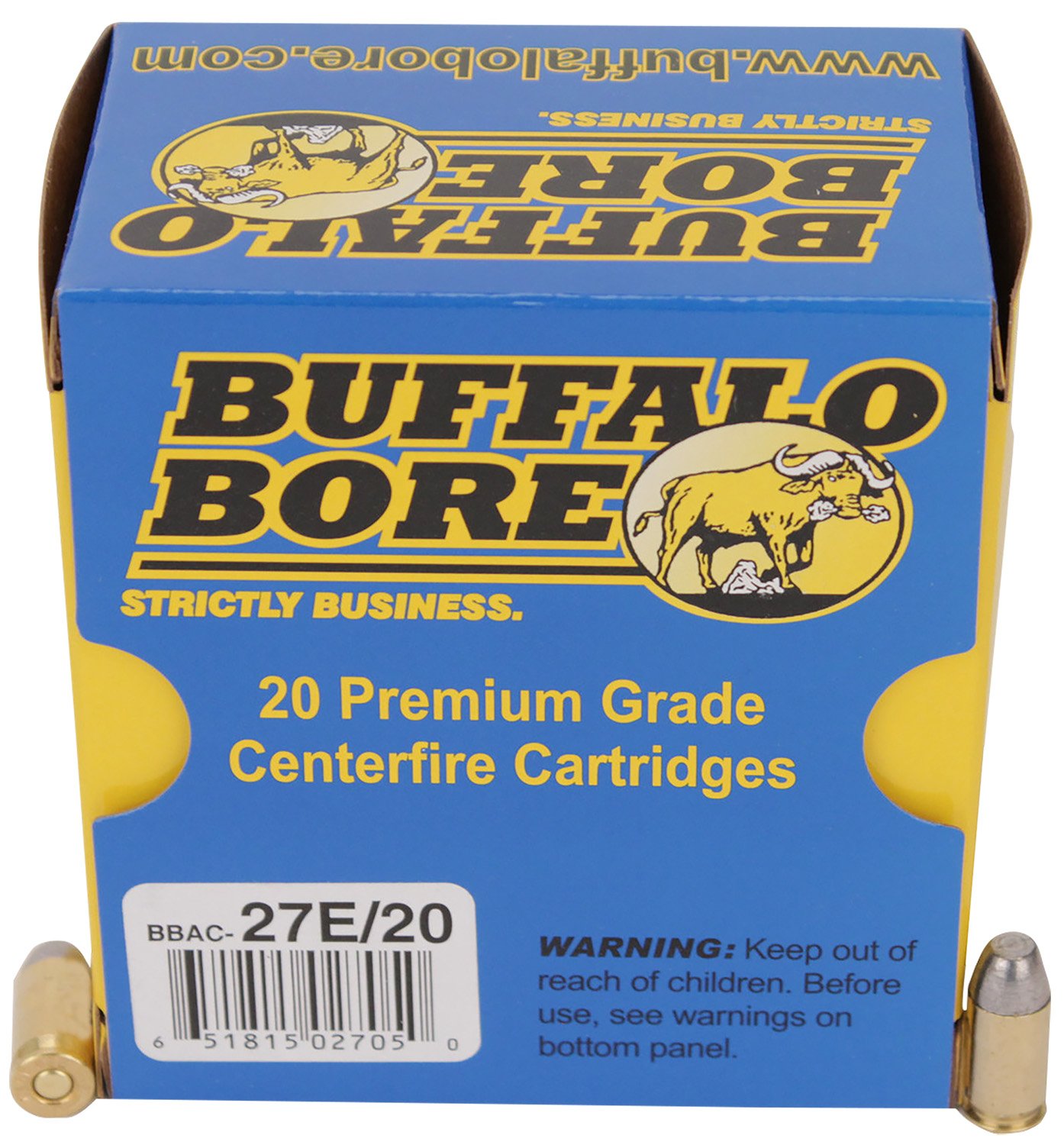 Buy Buffalo Bore 27E20 .380 ACP 100gr Hard Cast Flat Nose Ammo 20 Rounds online