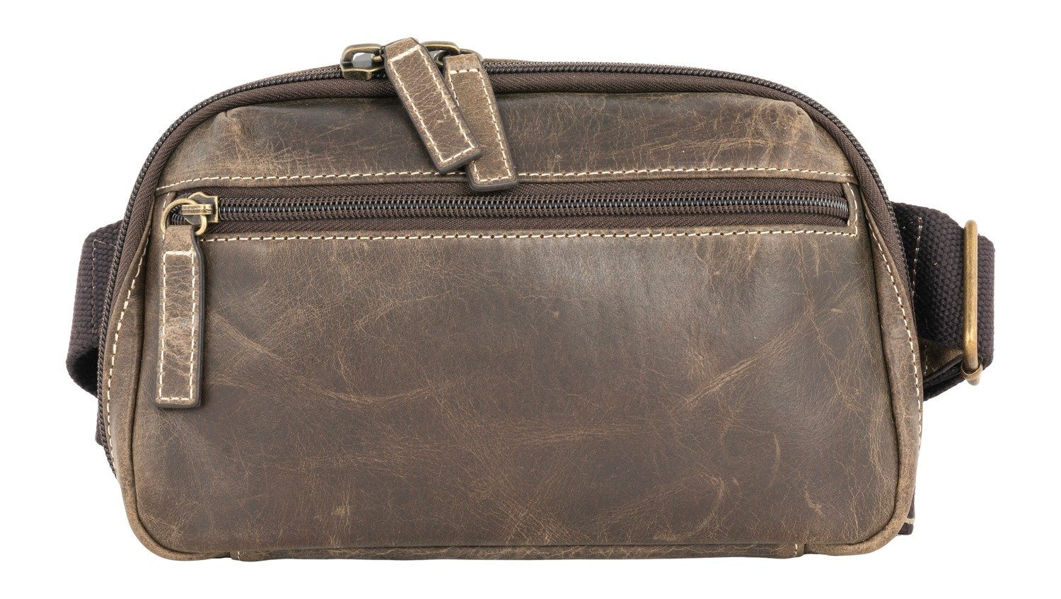 Buy GTM GTM-CZY/117 Brown Waistpack Crossbody Buff Adjustable Strap Padded online